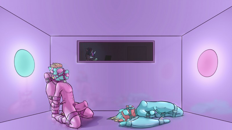 anthro anthrofied ball_gag bdsm bondage bound clipboard clothing cock_gag computer duo earplugs electronics erection female gag gagged genitals hair hair_bun kneeling latex lying male multicolored_hair orgasm_denial penis purple_hair sensory_deprivation skinsuit tight_clothing two_tone_hair wings writing_utensil krd friendship_is_magic hasbro my_little_pony mythology twilight_sparkle_(mlp) equid equine mammal mythological_creature mythological_equine pegasus 16:9 2015 hi_res widescreen