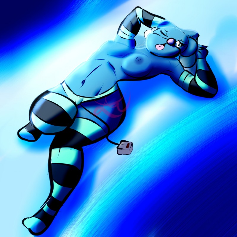 anthro anthrofied blue_body blue_nipples female navel nipples solo axelwolf nintendo pokemon brionne generation_7_pokemon mammal marine pinniped pokemon_(species) 1:1 2016 hi_res source_request