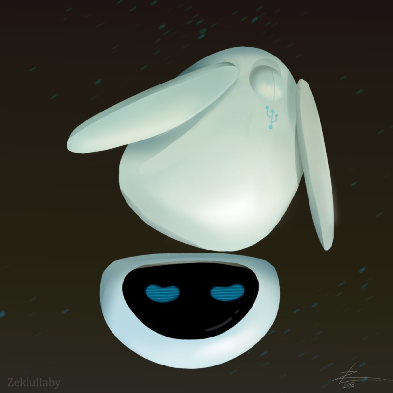 ambiguous_gender blue_eyes humor looking_at_viewer machine not_furry simple_background solo usb_port zeklullaby disney pixar wall-e eve_(wall-e) extraterrestrial_vegetation_evaluator robot 1:1 2018 digital_media_(artwork)