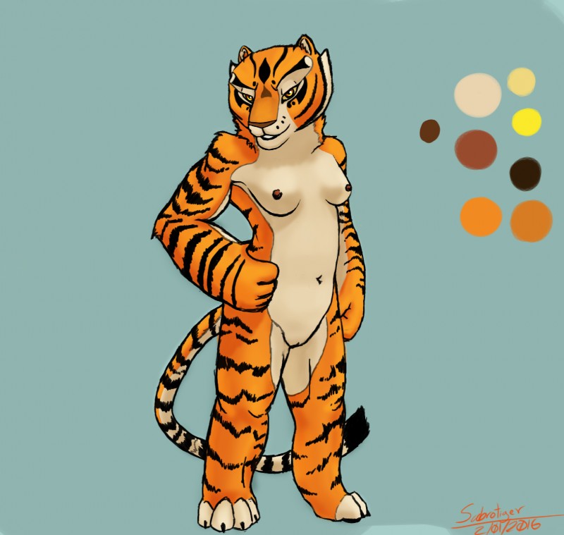 master tigress (kung fu panda and etc) created by sabrotiger