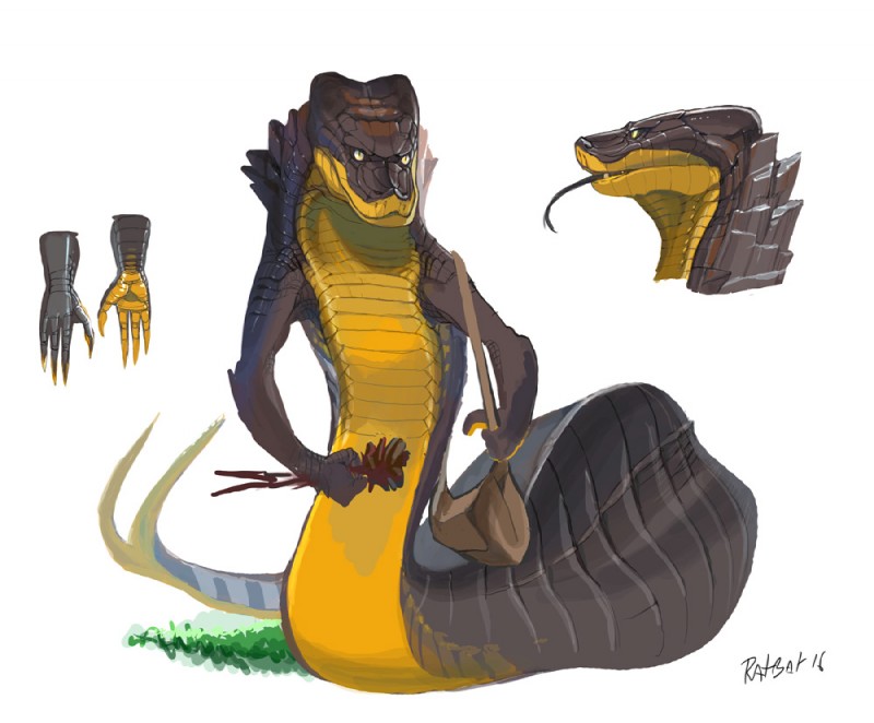 ambiguous_gender apode legless scales serpentine simple_background solo text tongue tongue_out white_background ratbat draconcopode naga reptile scalie snake 2016 signature