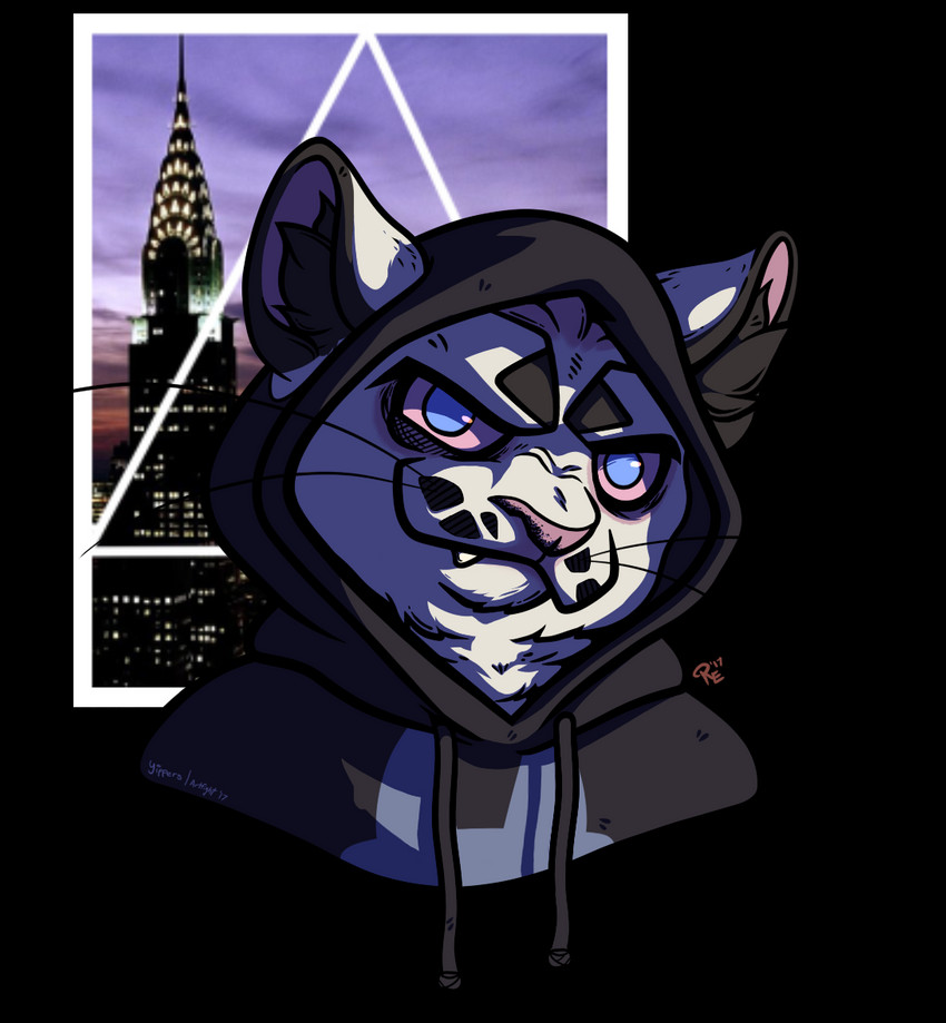 anthro blue_eyes clothed clothing eyebrows female fur hoodie looking_at_viewer smile solo teeth topwear white_body white_fur tikitabbycat dogstar alien alien_cat domestic_cat felid feline felis mammal alpha_channel digital_media_(artwork)