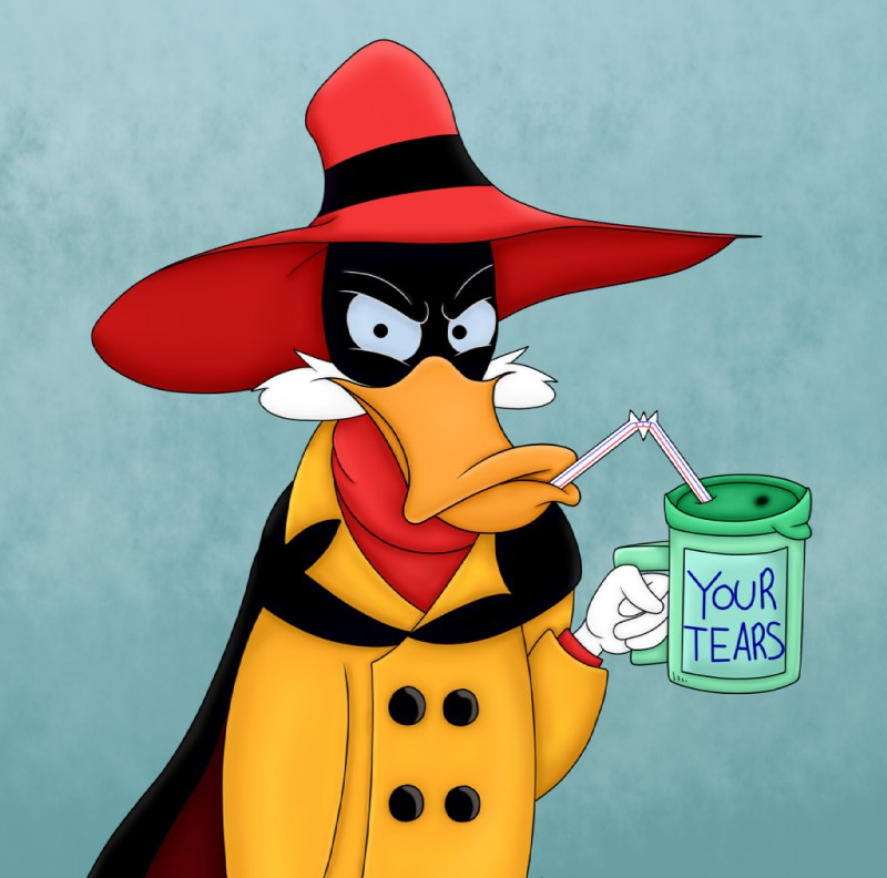 negaduck (darkwing duck and etc) created by bizrat