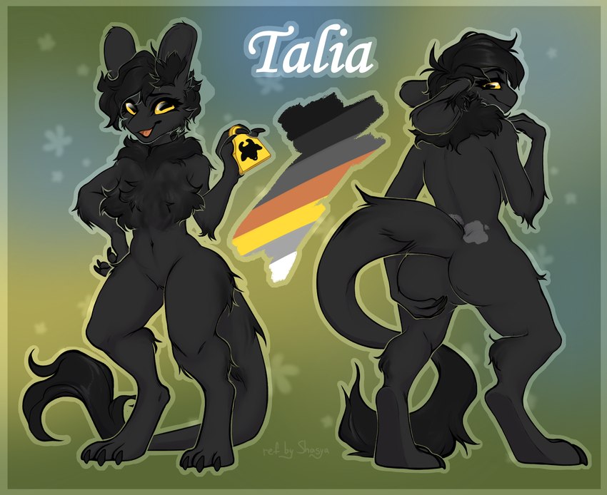 anthro female fur grey_body grey_fur raised_tail solo tail tail_tuft tuft yellow_eyes shasya the_nature_of_predators venlil_(the_nature_of_predators) absurd_res hi_res