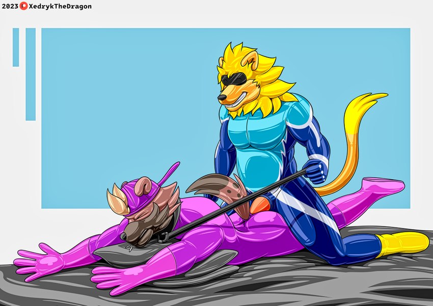 after_transformation bound elastic elastic_body encasement identity_theft latex transformation xedrykthedragon hyena_rubber felid hyena lion mammal pantherine alternate_version_at_paywall