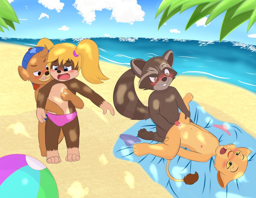 anthro beach blush bodily_fluids clothed clothing cum discarded_clothing female flat_chested fondling genital_fluids genitals group loli male male/female nipples nude orgasm panties penetration penis pussy seaside sex shota spread_legs spreading topless underwear vaginal vaginal_penetration young young_anthro banjo-kazooie disney guardians_of_the_galaxy marvel rareware talespin the_lion_king kit_cloudkicker nala_(the_lion_king) rocket_raccoon tooty bear felid feline lion mammal pantherine procyonid raccoon absurd_res hi_res