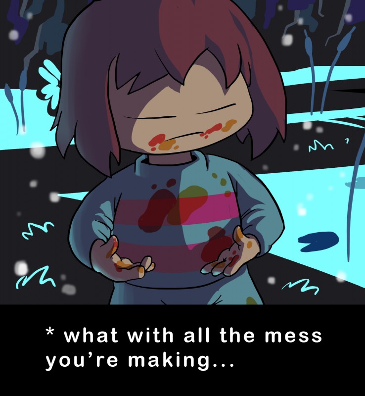 frisk (undertale (series) and etc) created by jake lion