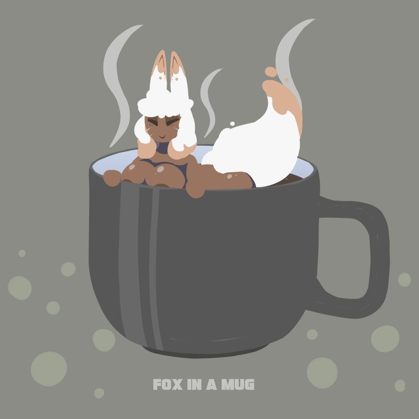 areola beverage big_breasts breasts brown_areola coffee coffee_cup coffee_mug container cup eyes_closed female in_container in_cup smile solo conditional_dnp quin-nsfw mocca_(quin-nsfw) animal_humanoid canid canid_humanoid canine canine_humanoid fox_humanoid humanoid mammal mammal_humanoid 1:1 digital_media_(artwork) flat_colors grey_theme hi_res lineless