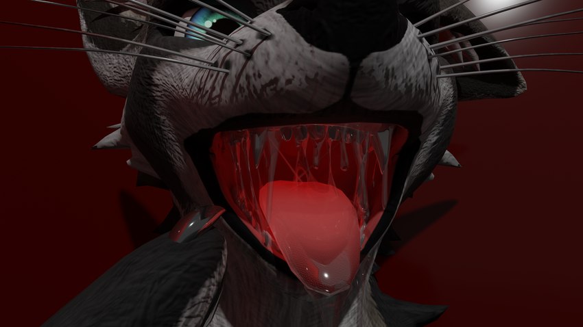 bodily_fluids mouth_shot open_mouth saliva solo unknown_artist canadien mammal procyonid raccoon rexouium 16:9 4k absurd_res hi_res widescreen male_(lore)