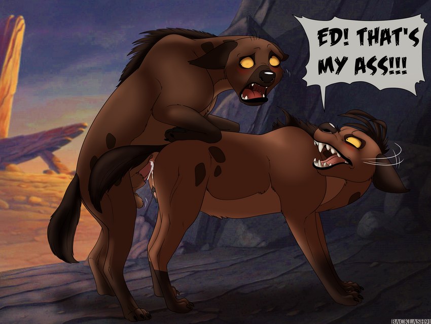 ed and shenzi (the lion king and etc) created by backlash91