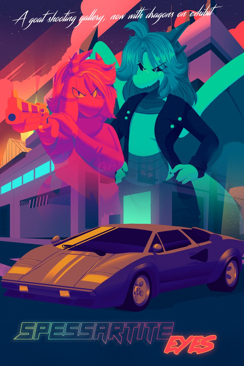 gusta and sketchella (lamborghini countach and etc) created by artesderatzyu