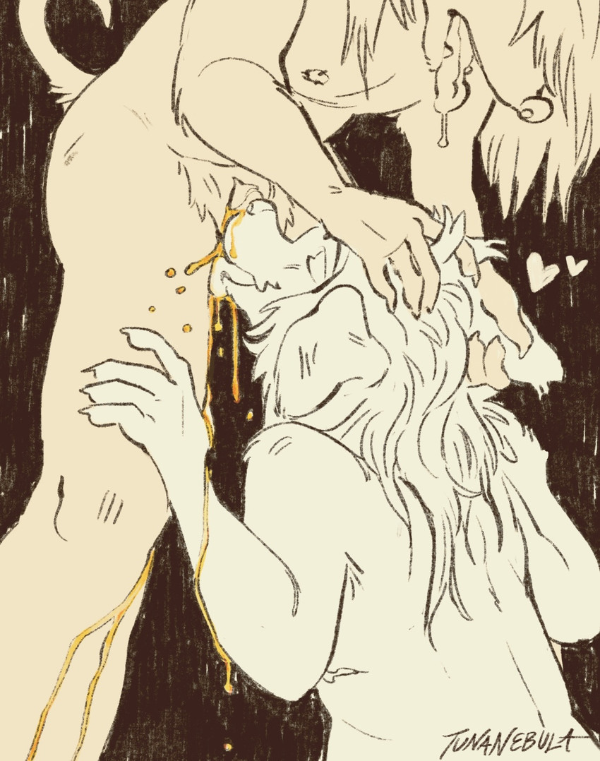 andromorph andromorph/male anthro big_clitoris bodily_fluids claws clitoris cunnilingus drinking drinking_urine dripping duo duo_focus ear_grab ear_pull eyes_closed floppy_ears fur genital_fluids genitals golden_shower group hair hand_in_hair hand_on_ear happy humanoid_genitalia humanoid_hands humanoid_vulva intersex intersex/male kneeling_oral_position licking long_hair male male/male mastectomy_scar nipples nude open_mouth oral peeing peeing_on_another peeing_on_self pubes saliva saliva_drip saliva_on_tongue scar sex simple_background smile standing t_dick tail three-quarter_view tongue tongue_out toony touching_hair urine urine_in_mouth urine_on_self urine_stream vaginal vulva watersports tunanebula bird_dog canid canine canis domestic_dog golden_retriever hunting_dog mammal retriever saluki sighthound 2026 digital_drawing_(artwork) digital_media_(artwork) flat_colors hatching_(art) hi_res monochrome shaded trans_(lore) trans_man_(lore)