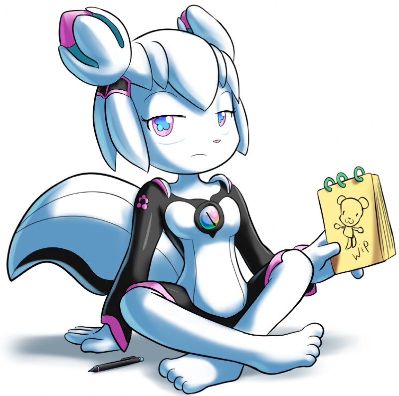 kiki the cyber squirrel (krita (copyright)) created by goshaag