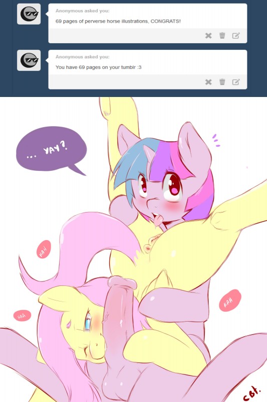 fluttershy and twilight sparkle (friendship is magic and etc) created by cold-blooded-twilight