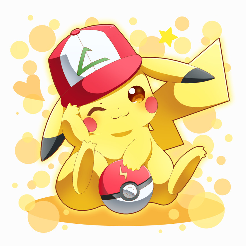 ash's pikachu and original cap pikachu (nintendo and etc) created by nell two