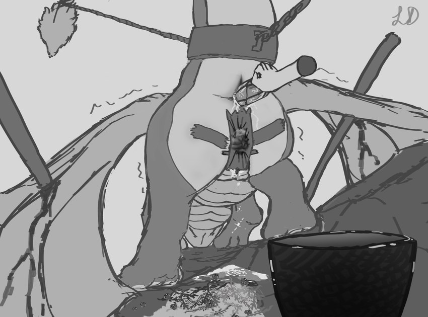 disembodied_hand duo female shaking solo_focus swelling trembling little_driver league_of_legends mythology riot_games tencent smolder_(lol) dragon mythological_creature mythological_scalie scalie greyscale hi_res monochrome