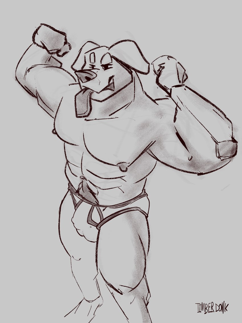 abs anthro body_hair briefs bulge clothing flexing happy_trail male mostly_nude muscular muscular_male nipples simple_background solo tongue tongue_out underwear timberdonk canid canine canis domestic_dog mammal mastiff molosser rottweiler 3:4 absurd_res alternate_version_at_paywall greyscale hi_res monochrome sketch