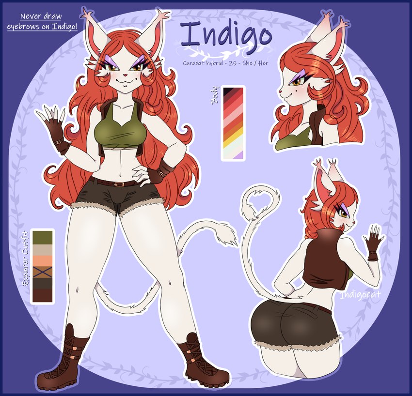 fan character and indigo created by 1ndigocat