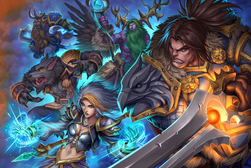 genn greymane, jaina proudmoore, malfurion stormrage, muradin bronzebeard, and varian wrynn (blizzard entertainment and etc) created by quirkilicious