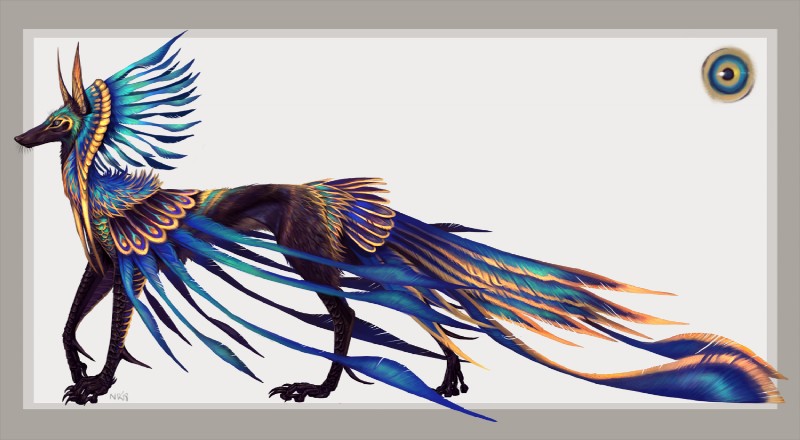 ambiguous_gender black_nose feathers feral simple_background solo white_background nukerooster feonix 2018 digital_media_(artwork)