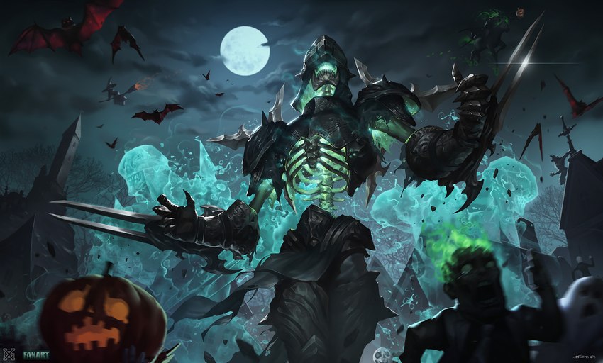 headless horseman and zed (league of legends and etc) created by mist xg