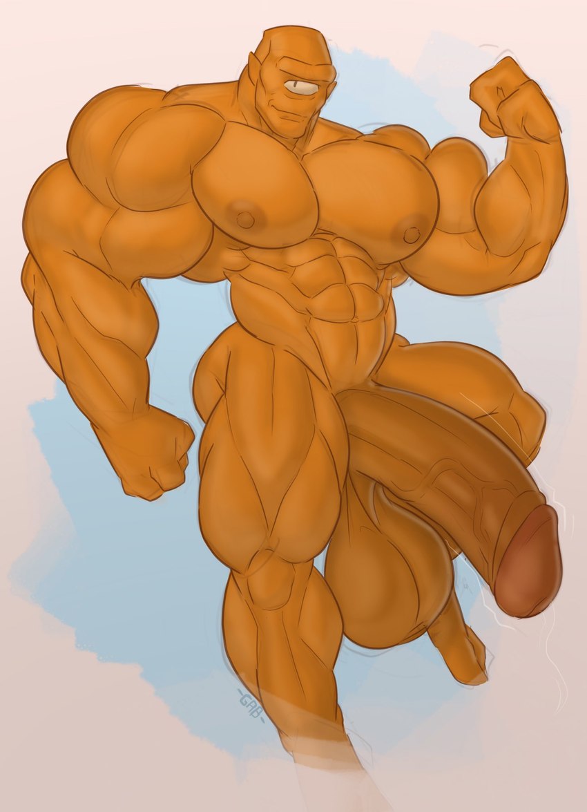 1_eye 3_fingers abs balls big_balls big_muscles big_nipples big_pecs big_penis fingers flexing genitals huge_balls huge_muscles huge_pecs huge_penis humanoid_pointy_ears hyper hyper_balls hyper_genitalia hyper_muscles hyper_penis male muscular muscular_humanoid muscular_male nipples nude orange_body pecs penis pointy_ears solo gabgbb image_comics invincible_(image_comics) allen_the_alien alien humanoid hi_res