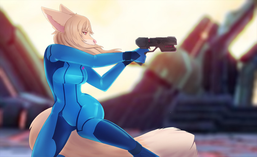 fox samus aran and samus aran (super smash bros. and etc) created by ruruscube