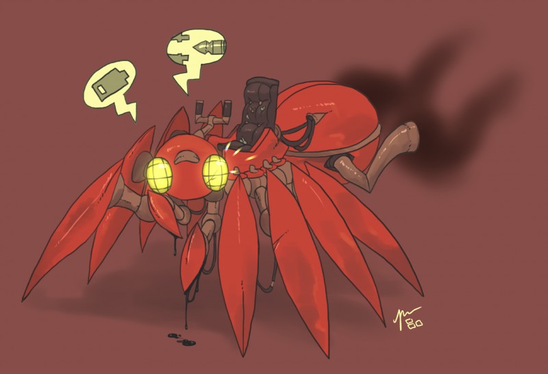 ambiguous_gender clunker exhaust exhaust_pipe exhaust_smoke feral machine pedipalps smoke solo tailpipe pixel-butts arachnid arthropod robot spider spidercar hi_res pictographics