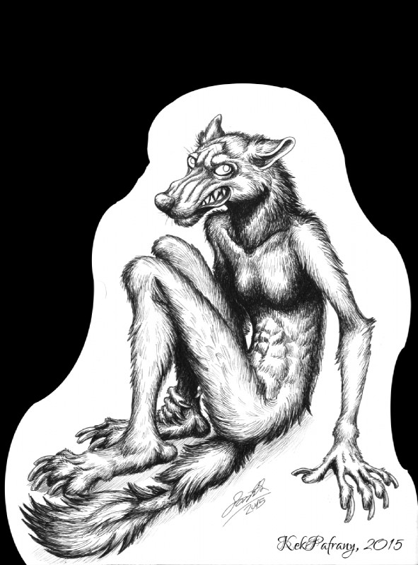 angry anthro breasts female nude small_breasts solo kekpafrany canid canine canis mammal wolf 2015 hi_res monochrome sketch