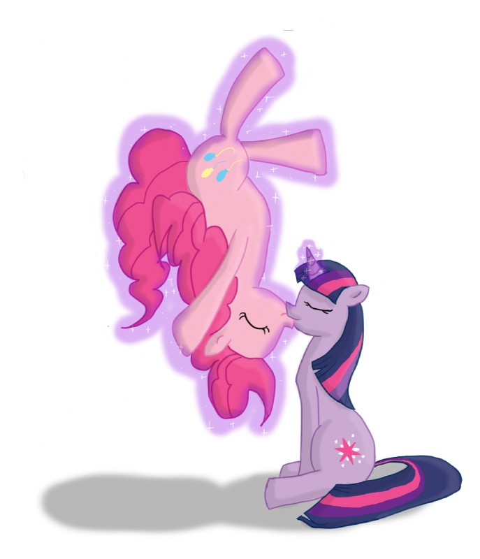 pinkie pie and twilight sparkle (friendship is magic and etc) created by qaxis