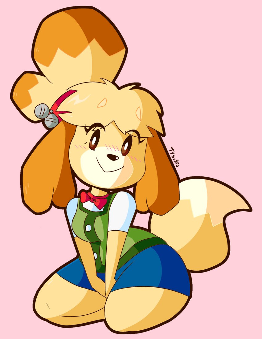 isabelle (animal crossing and etc) created by tyso art