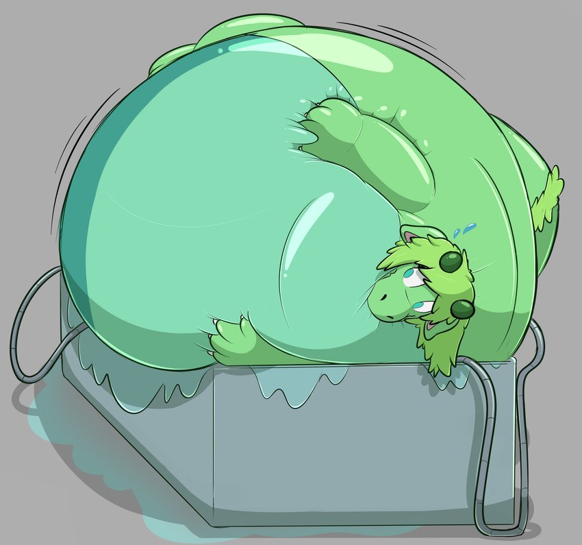 anthro bathtub belly big_belly blue_eyes bodily_fluids glistening glistening_belly glistening_body green_hair hair horn hose hose_inflation huge_belly hyper hyper_belly inflation liquid_inflation motion_lines shadow shower solo sweat water_inflation ryucas mythology crestdraggy_(character) dragon mythological_creature mythological_scalie scalie 2023 absurd_res hi_res