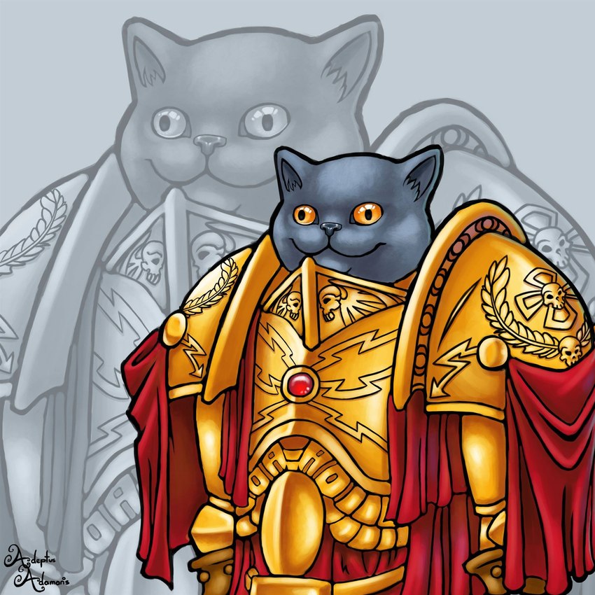 captain general kitten (if the emperor had a text-to-speech device (series) and etc) created by adeptus adamaris