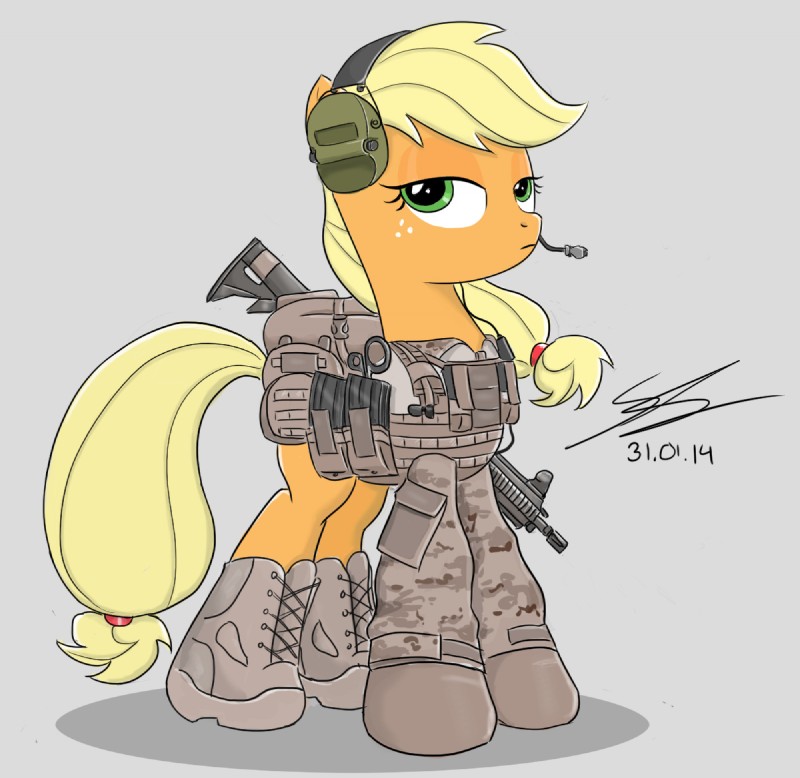 applejack (friendship is magic and etc) created by equestrian marine