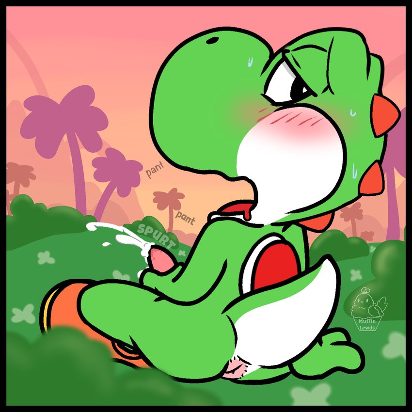 yoshi (mario bros and etc) created by muffinlewds