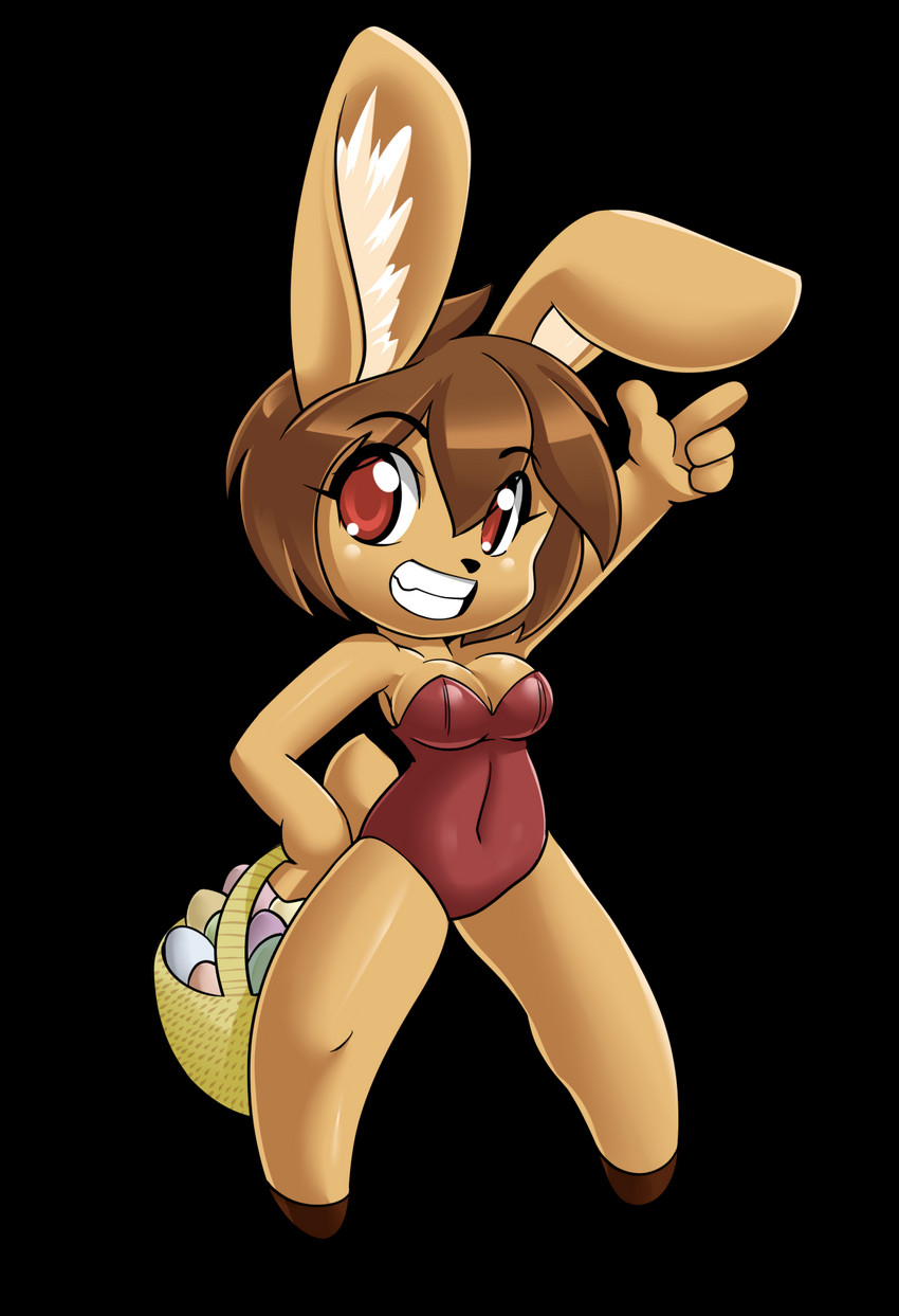 anthro basket breasts bunny_costume cleavage clothed clothing container costume easter_egg female hair holidays leotard solo nekonny easter elexis_(mramp) mrs._amp_(mramp) mammal mustelid musteline true_musteline weasel alpha_channel hi_res