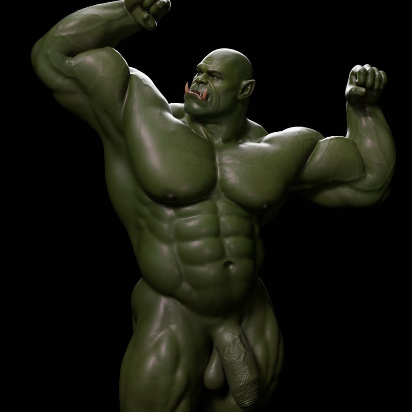 abs balls biceps fangs genitals green_body green_skin humanoid_pointy_ears male muscular muscular_humanoid muscular_male not_furry pecs penis pointy_ears solo teeth vein veiny_muscles veiny_penis geserty voluox humanoid orc 1:1 3d_(artwork) digital_media_(artwork) hi_res