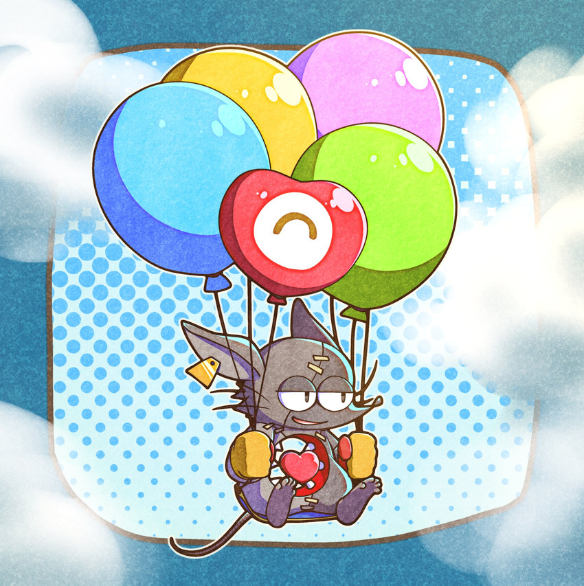 balloon balloon_support clothing ear_piercing ear_tag geometric_balloon gloves handwear heart_balloon heart_symbol holding_balloon holding_object inflatable inflatable_support male piercing shaped_balloon solo teeth miyotomori mad_rat_dead nippon_ichi_software mad_rat_(mad_rat_dead) mammal murid murine rat rodent tag_(disambiguation) hi_res