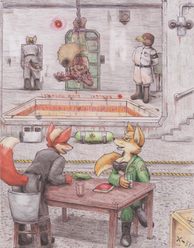 geumsaegi and lt. fox vixen (squirrel and hedgehog and etc) created by kitruppell