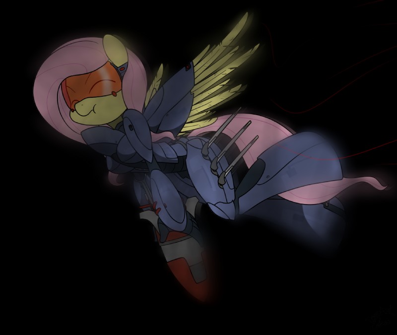 armor bomb bomber brotherhood_of_nod cloaking explosives eyes_closed feathered_wings feathers female feral hair missile nod pink_hair simple_background solo transparent_background wings yellow_body yellow_feathers sandwich-anomaly command_and_conquer electronic_arts friendship_is_magic hasbro my_little_pony mythology fluttershy_(mlp) equid equine mammal mythological_creature mythological_equine pegasus alpha_channel shaded