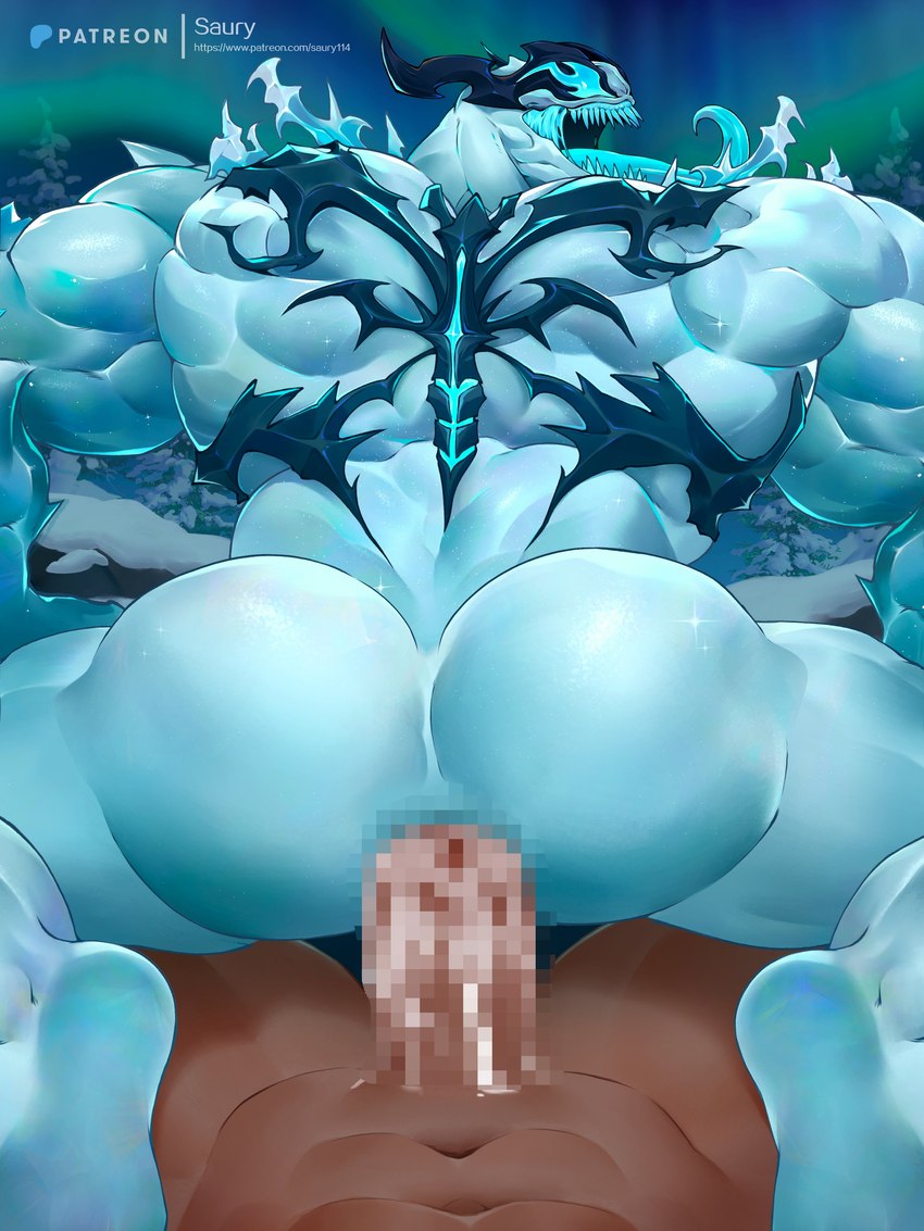 anal anal_penetration anus aurora_(phenomenon) big_butt big_muscles bodily_fluids butt cum cum_in_ass cum_inside duo emblem empty_eyes erection evergreen_tree first_person_view genital_fluids genitals human_on_humanoid human_penetrating human_penetrating_humanoid humanoid_genitalia humanoid_penetrated humanoid_penis interspecies long_tongue male male/male male_penetrated male_penetrating male_penetrating_male muscular muscular_humanoid muscular_male not_furry nude open_mouth penetration penile penile_penetration penis penis_in_ass pine_tree plant sex sharp_teeth snow solo_focus spikes spikes_(anatomy) teeth text tongue tongue_out tree white_body saury_dog marvel marvel_rivals venom_(marvel) alien alien_humanoid human humanoid mammal monster symbiote 3:4 absurd_res alternate_version_at_source censored hi_res uncensored_version_at_paywall url