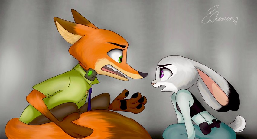 judy hopps and nick wilde (zootopia and etc) created by bubblecop