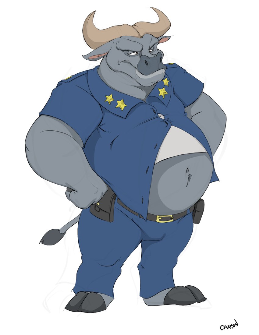 chief bogo (zootopia and etc) created by canson