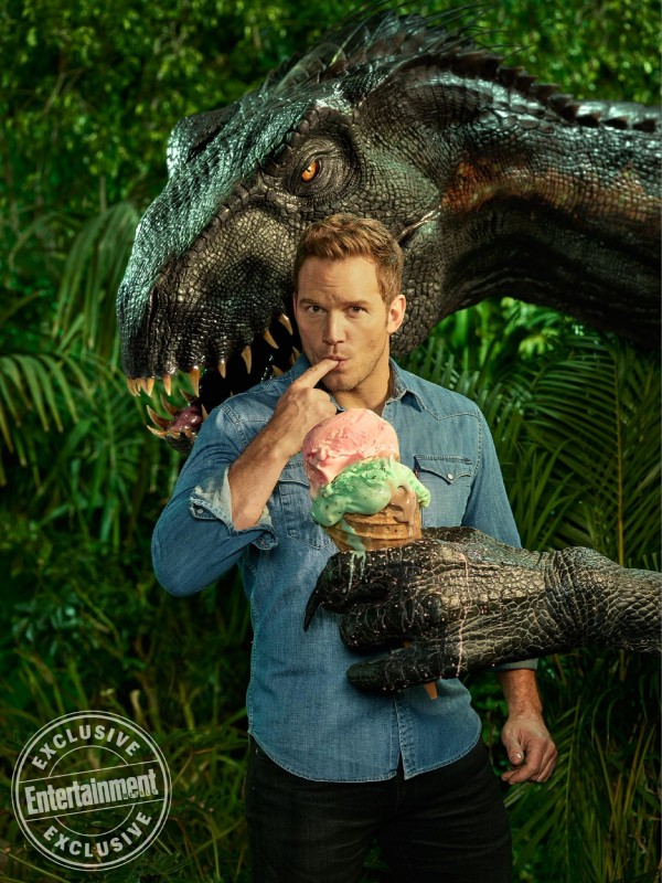 chris pratt, owen grady, and ripper (universal studios and etc)