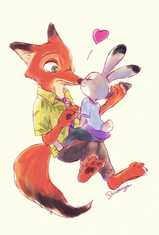 judy hopps and nick wilde (zootopia and etc) created by srmy nkjd7