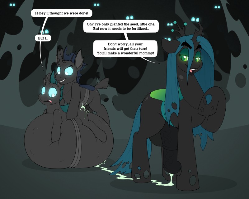 drone and queen chrysalis (friendship is magic and etc) created by stunnerpony