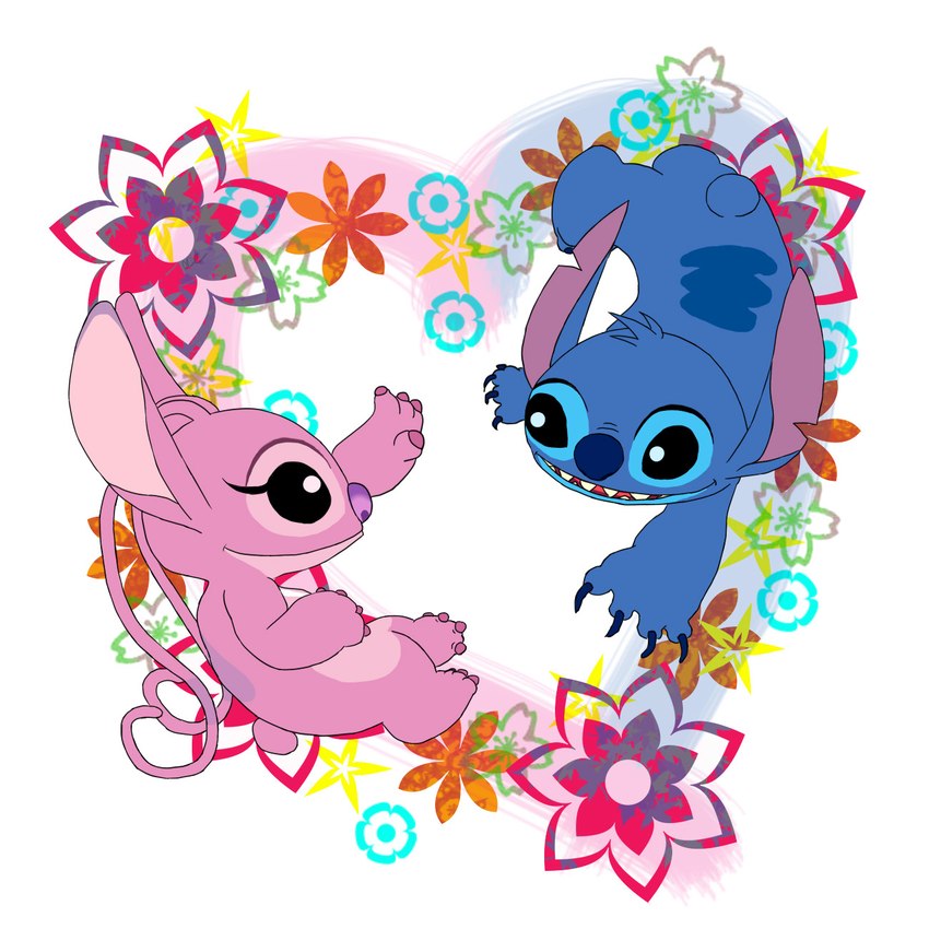 angel and stitch (lilo and stitch and etc) created by unknownlifeform