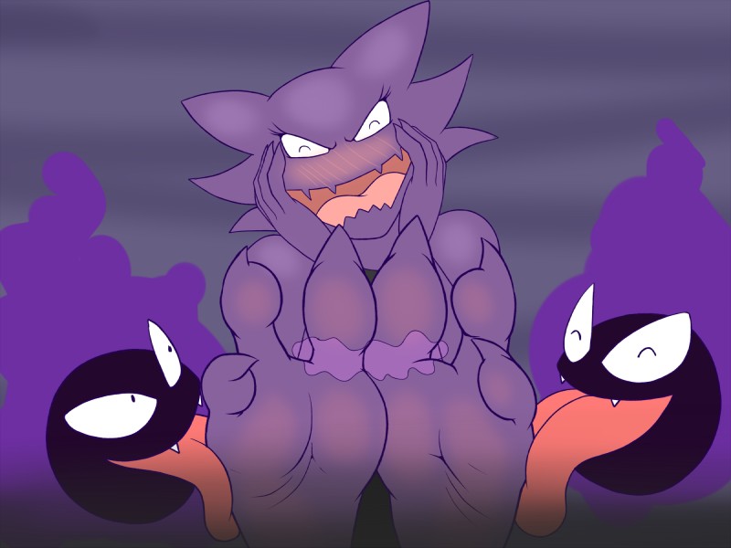 3_toes big_tongue blush body_blush claws eyes_closed feet female foot_blush foot_fetish foot_focus foot_lick foot_play grin group laugh licking long_tongue smile spikes tickling toes tongue tongue_out conditional_dnp zp92 nintendo pokemon ellie_(zp92) gastly generation_1_pokemon ghost haunter humanoid pokemon_(species) sphere_creature spirit 2016 4:3 digital_media_(artwork) hi_res