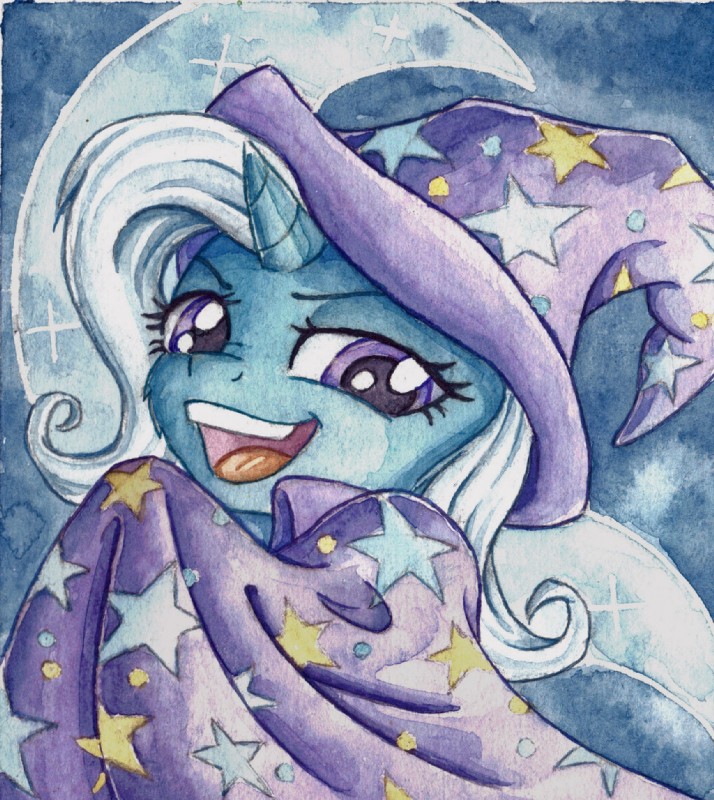 trixie (friendship is magic and etc) created by the-wizard-of-art