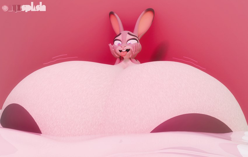 ahegao anthro areola big_breasts bodily_fluids breasts buckteeth excessive_lactation female hand_on_face huge_breasts hyper hyper_breasts hyper_lactation lactating looking_pleasured milk milk_pool motion_lines simple_background solo teeth tongue tongue_out onyxsplash blender_eevee disney zootopia judy_hopps lagomorph leporid mammal rabbit 3d_(artwork) blender_(artwork) digital_media_(artwork) hi_res